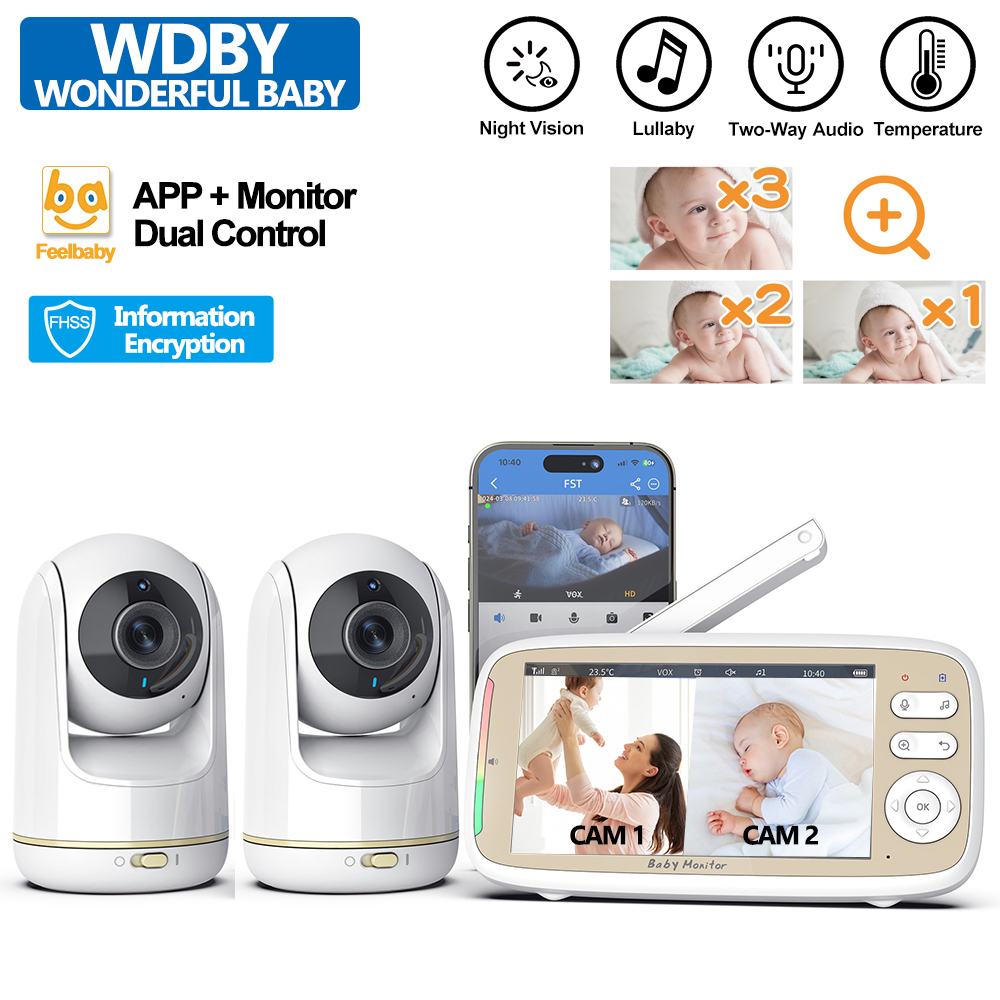 Baby Monitor Sensor - VB803 PRO Baby Monitor with 2pcs
