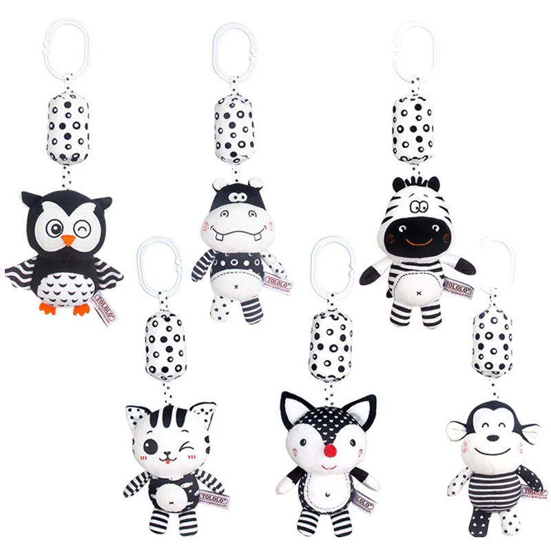 Baby Rattle Toy Set - Newborn Bells Soft Plush Rattle Toy
