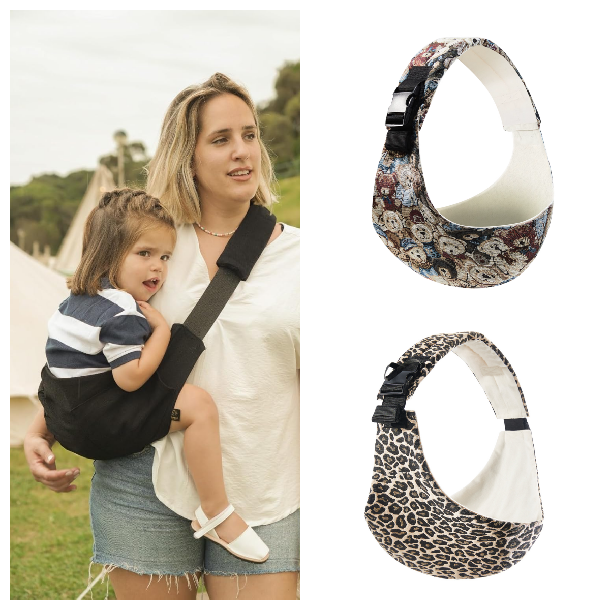 Ergonomic Baby Carrier - Baby Carrier Newborn Crossbody Wrap Baby