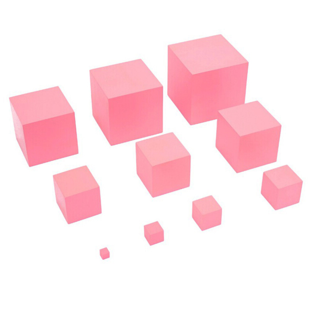 Toddler Learning Tower - Pink Tower Montessori Sensory Learning Tool