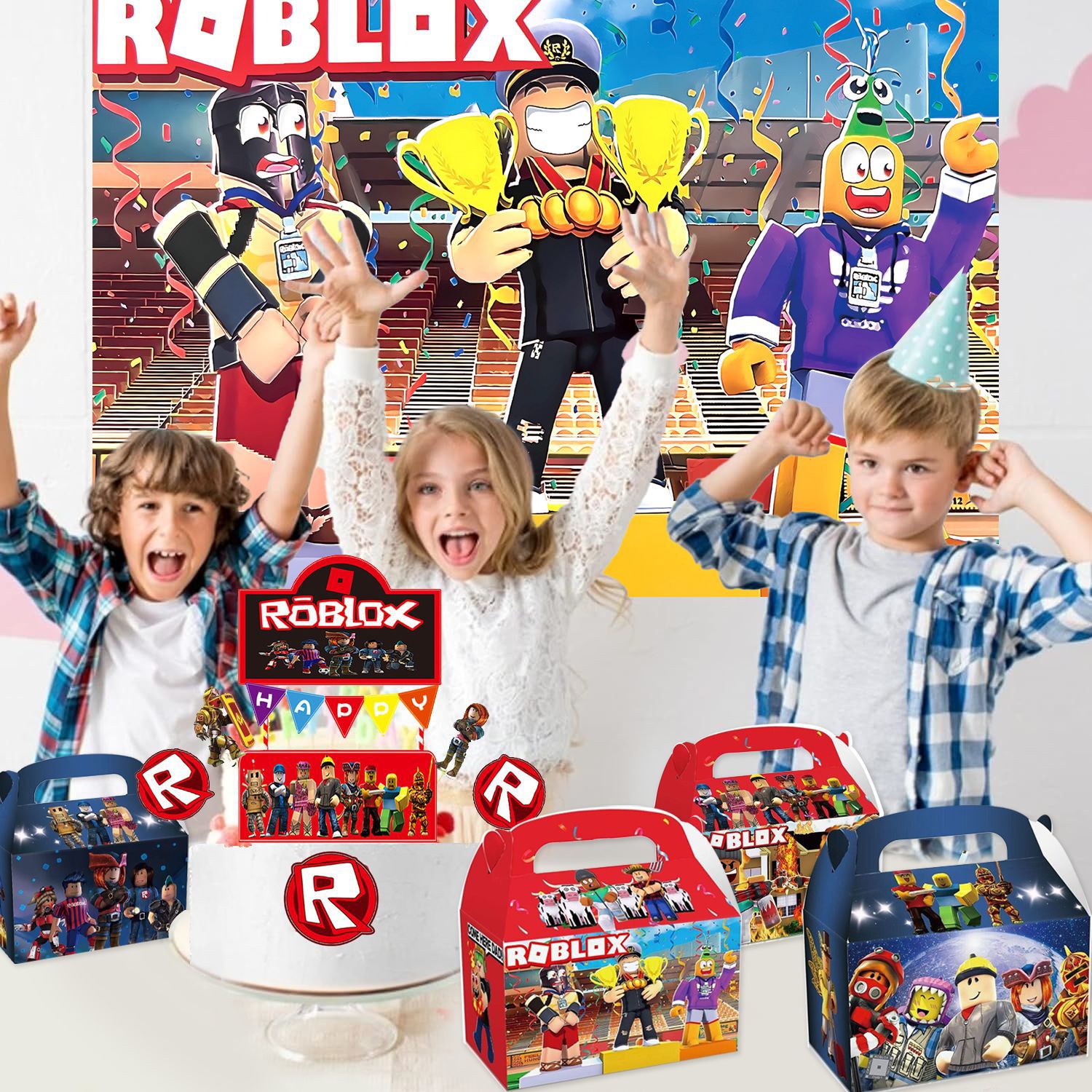 Baby Products Packaging - Roblox Birthday Bags Party Favor Boxes