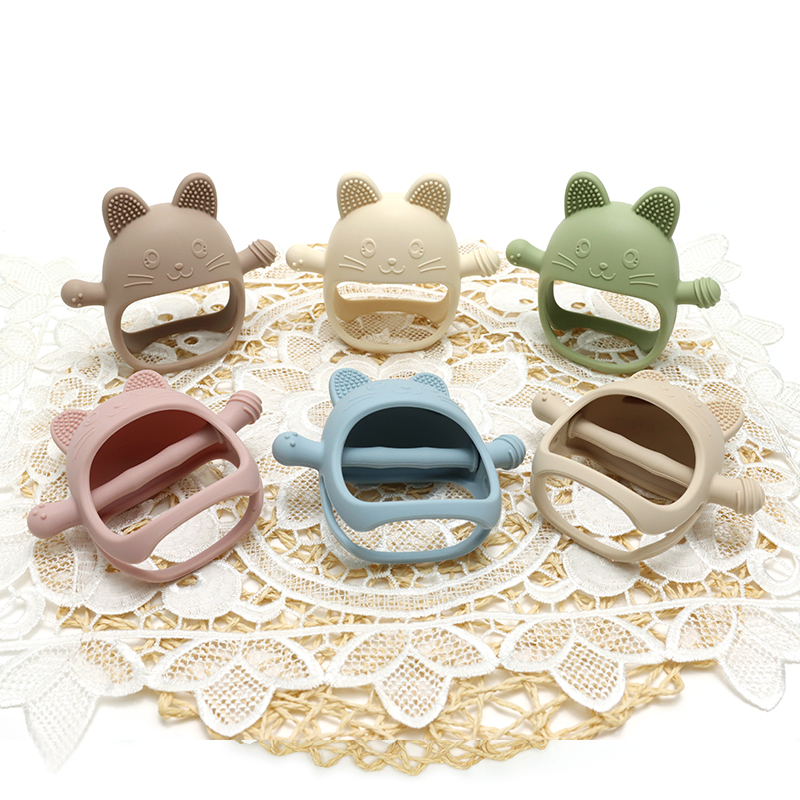 Teething Mitten Baby - Food Grade Baby Silicone Gloves Teether