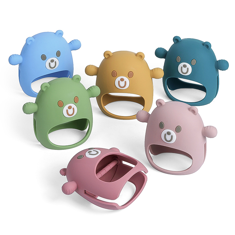 Teething Mitten Baby - TYRY.HU Baby Teether Gloves Kids Cartoon