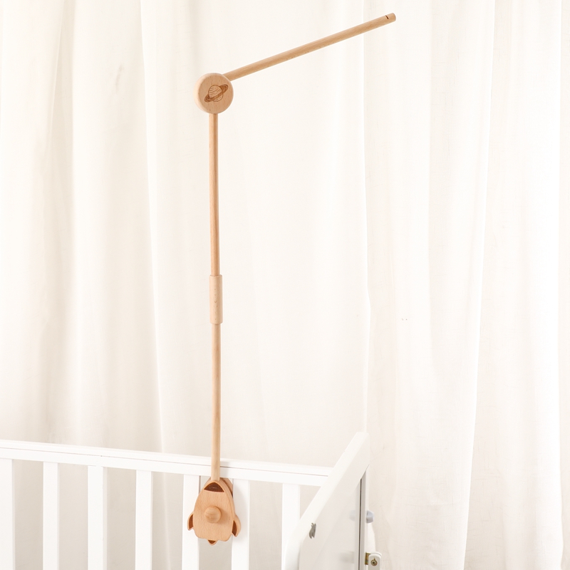 Baby Rattle Toy Set - Baby Wooden Bed Bell Bracket Mobile