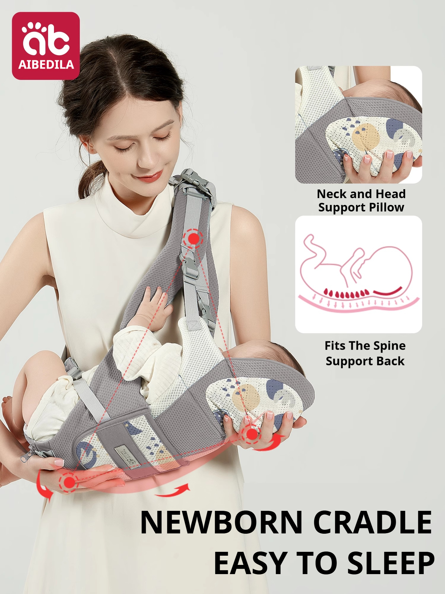 AIBEDILA Baby Sling Carrier Er - Ergonomic Baby Carrier recensie en prijs