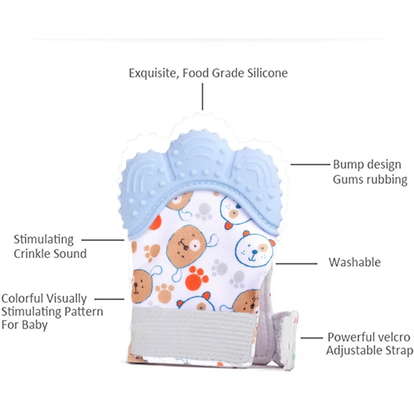 Newborn Teething Silicone Mitt - Teething Mitten Baby recensie en prijs