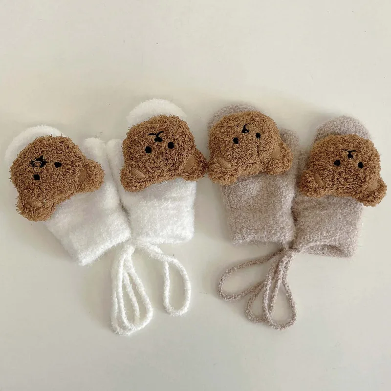 1-4Y Cartoon Bear Baby Mittens - Teething Mitten Baby recensie en prijs
