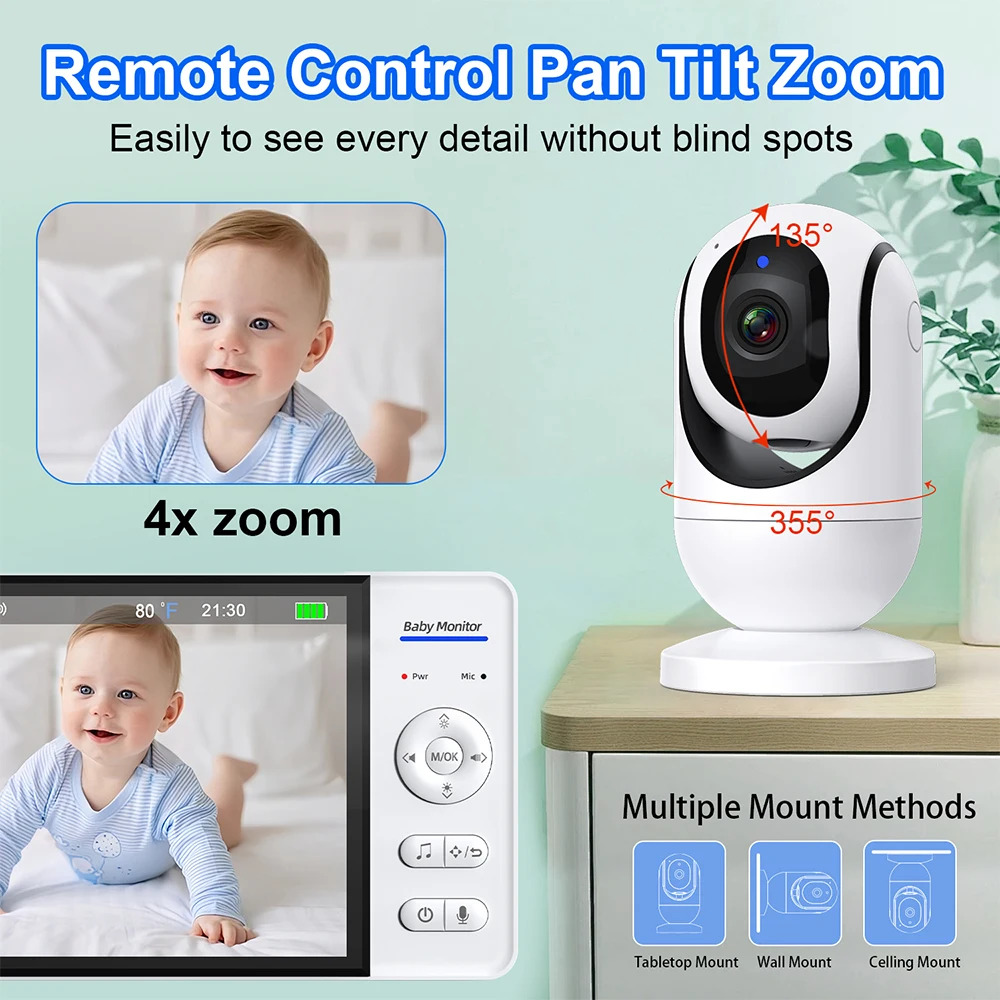 7.0'' Video Baby Monitor 720P  - Baby Monitor Sensor recensie en prijs