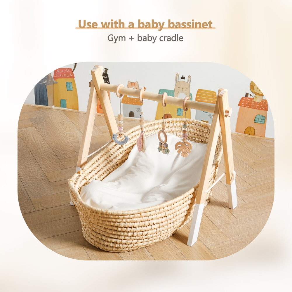 Wooden Rattle Toys Play Gym Mo - Baby Rattle Toy Set recensie en prijs