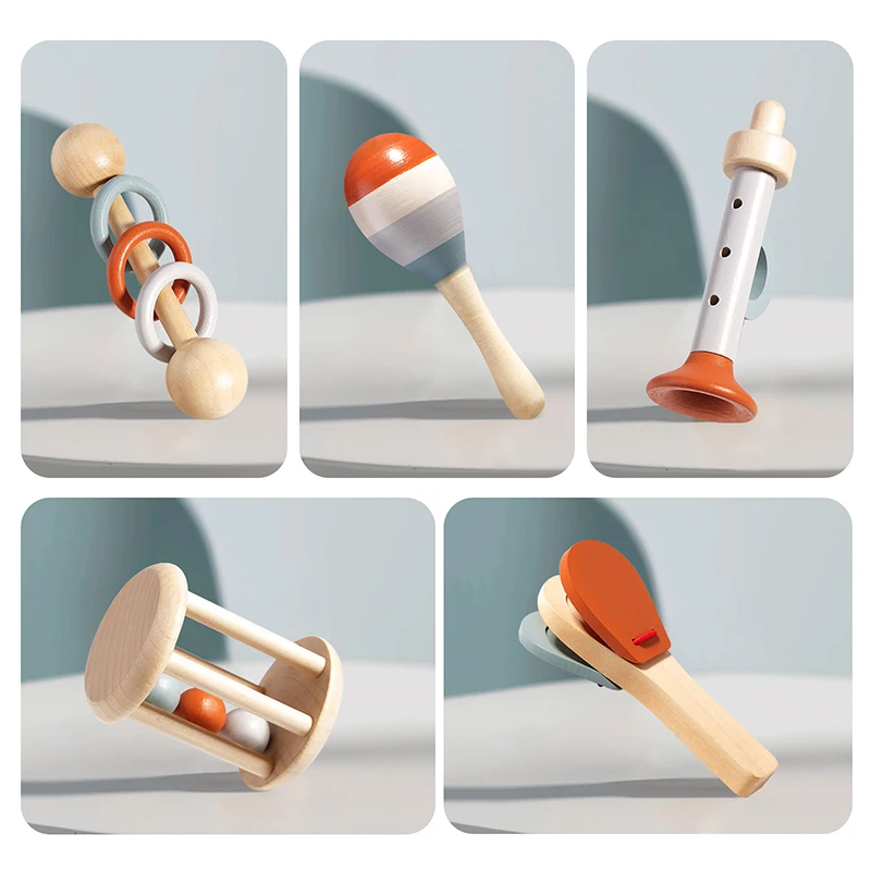 5Pcs Baby Musical Instruments  - Baby Rattle Toy Set recensie en prijs