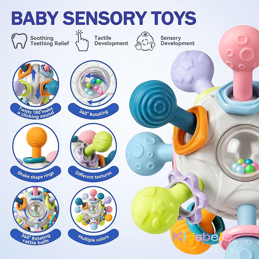 Newborn Infant Shake Grab Spin - Baby Rattle Toy Set recensie en prijs