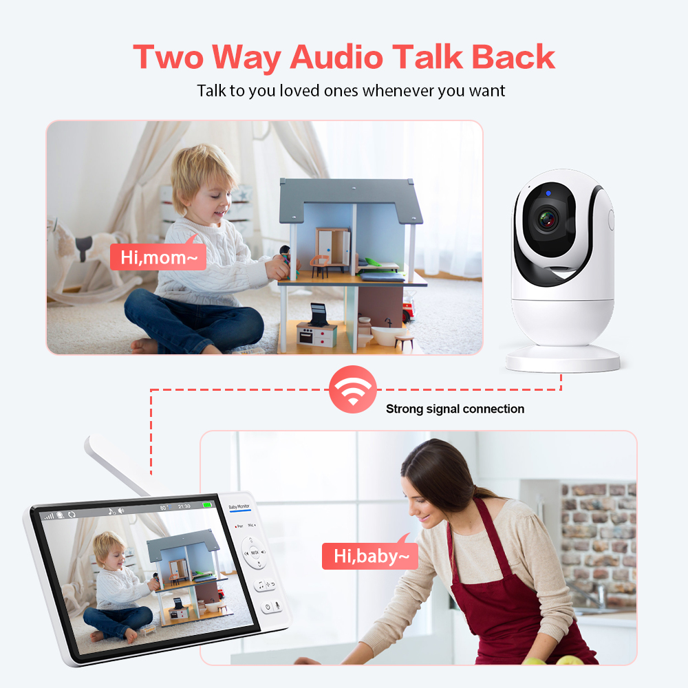Video Baby Monitor 7'' 1080P H - Baby Monitor Sensor recensie en prijs