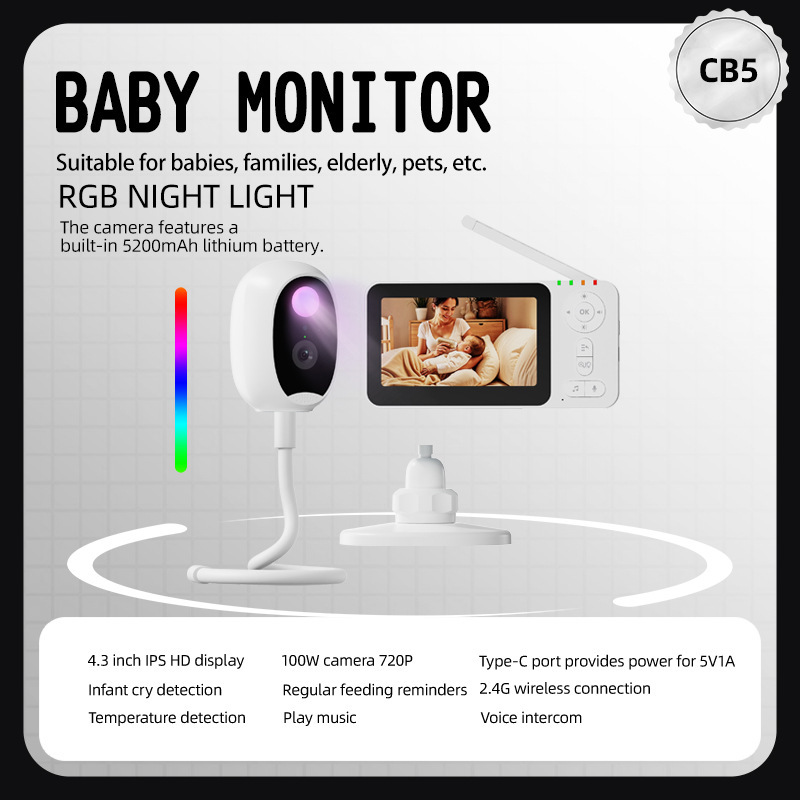 4.3-inch Intelligent Baby Moni - Baby Monitor Sensor recensie en prijs