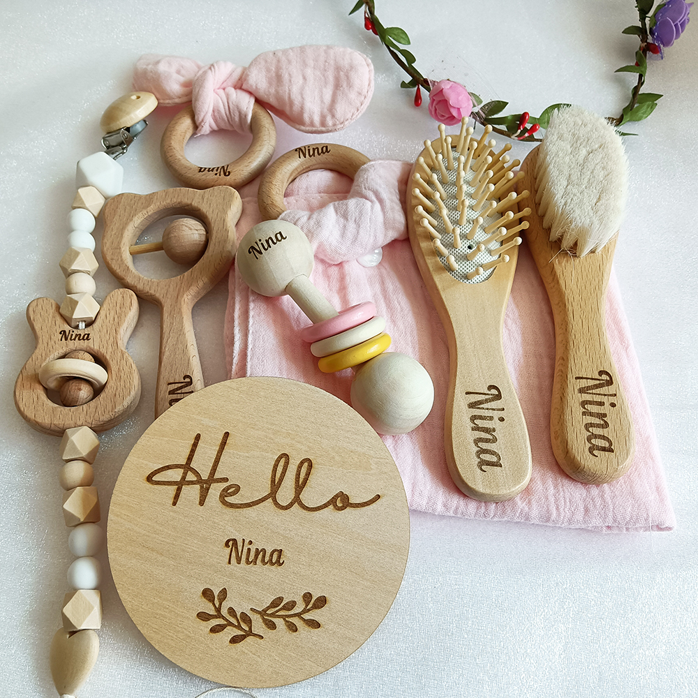 8 Pieces Of Personalized Name  - Baby Rattle Toy Set recensie en prijs