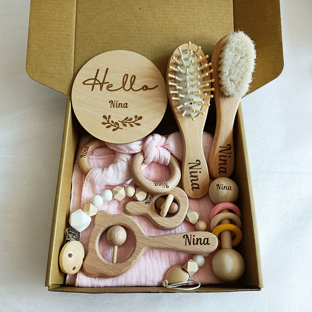 8 Pieces Of Personalized Name  - Baby Rattle Toy Set recensie en prijs