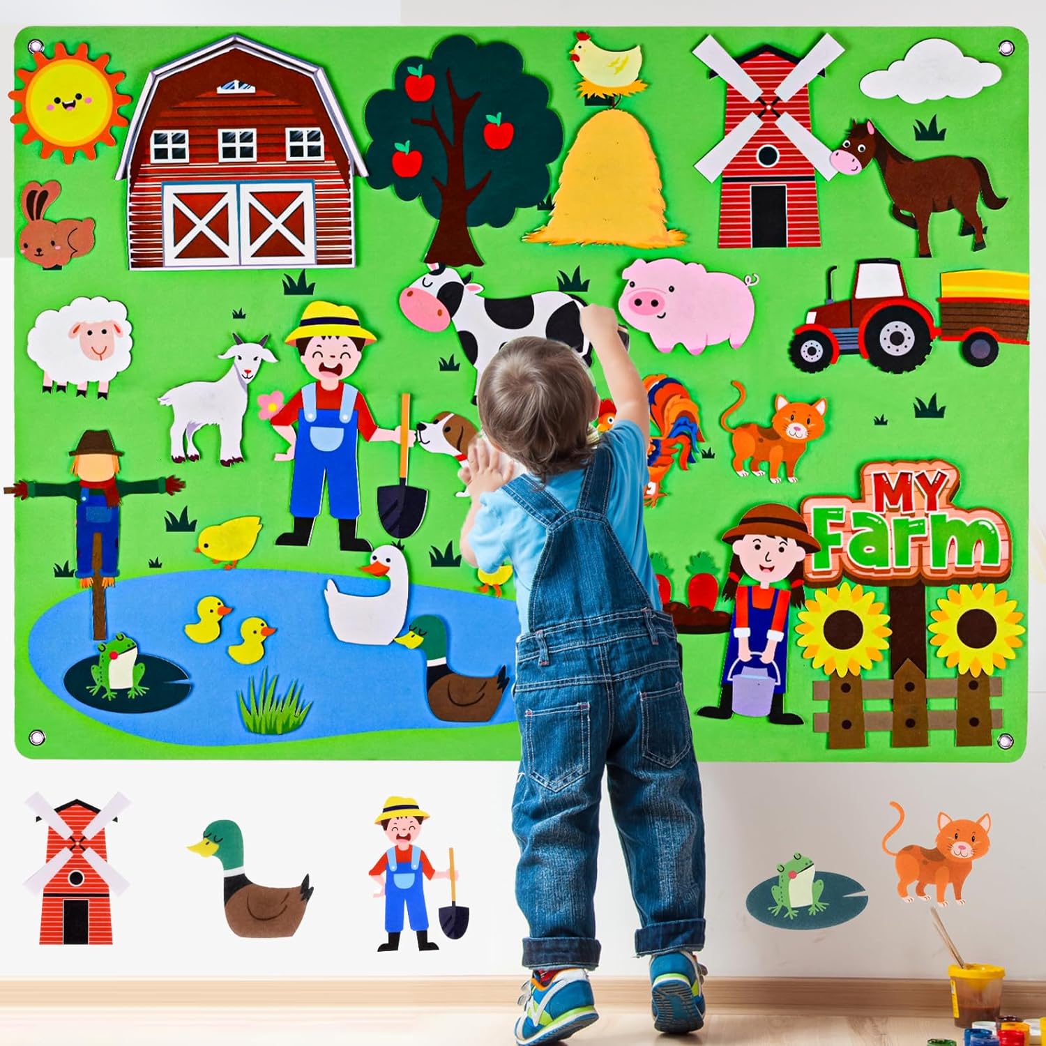 Farm Animals Felt Story Busy B - Toddler Learning Tower recensie en prijs