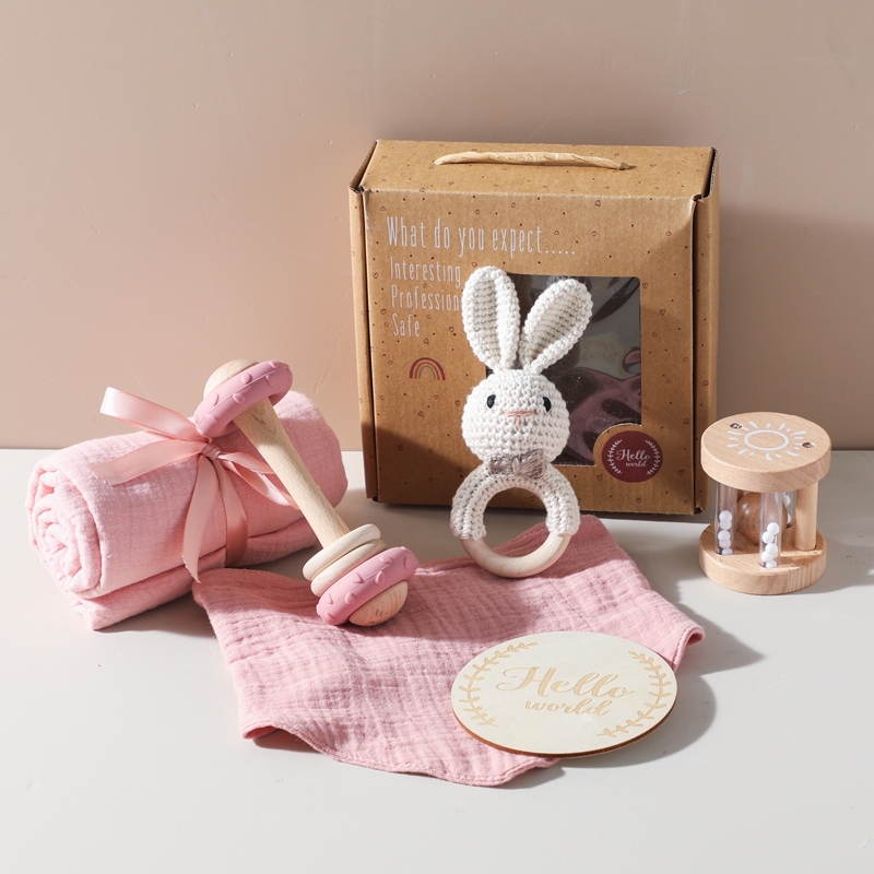 6PC Baby Bath Set Reversible C - Baby Rattle Toy Set recensie en prijs