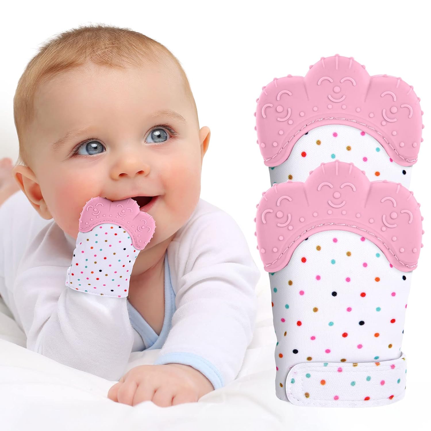 Food grade silicone Gloves Bab - Teething Mitten Baby recensie en prijs
