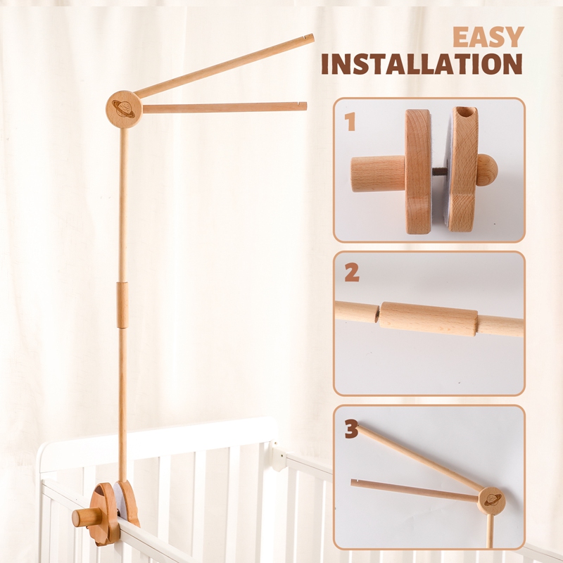 Baby Wooden Bed Bell Bracket M - Baby Rattle Toy Set recensie en prijs