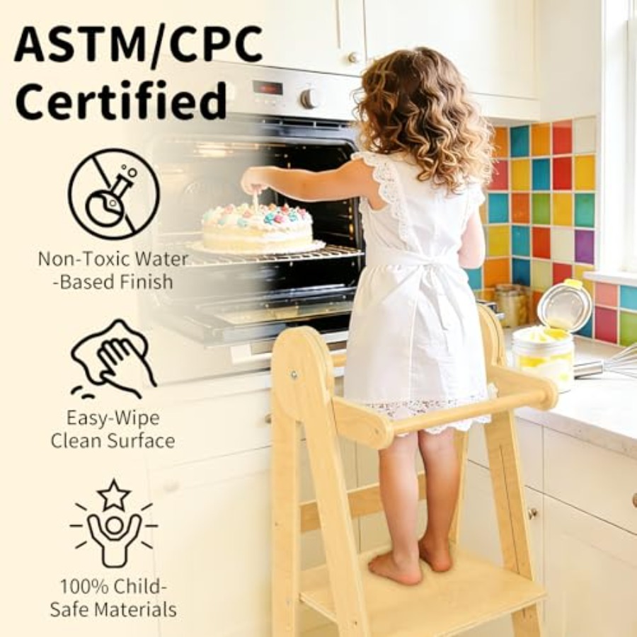 Foldable Toddler Kitchen Stool - Toddler Learning Tower recensie en prijs