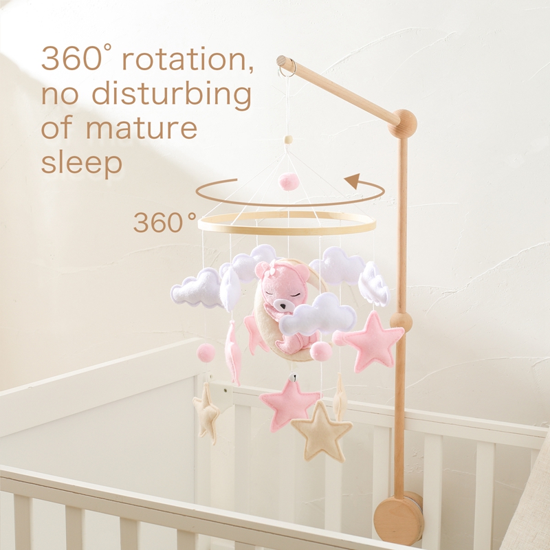 Crib Mobile Rattle Baby Wooden - Baby Rattle Toy Set recensie en prijs