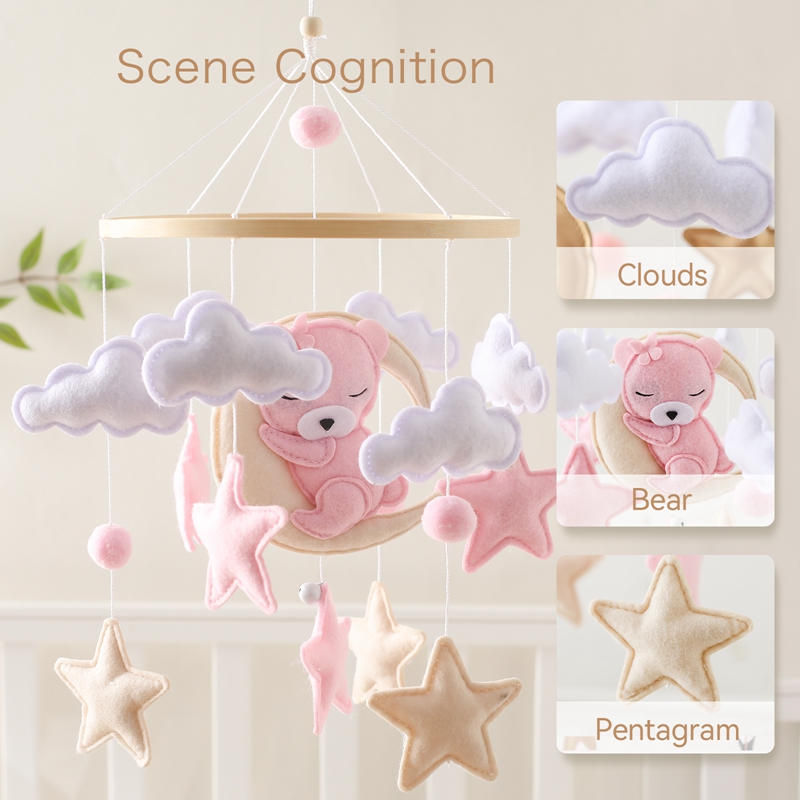 Crib Mobile Rattle Baby Wooden - Baby Rattle Toy Set recensie en prijs