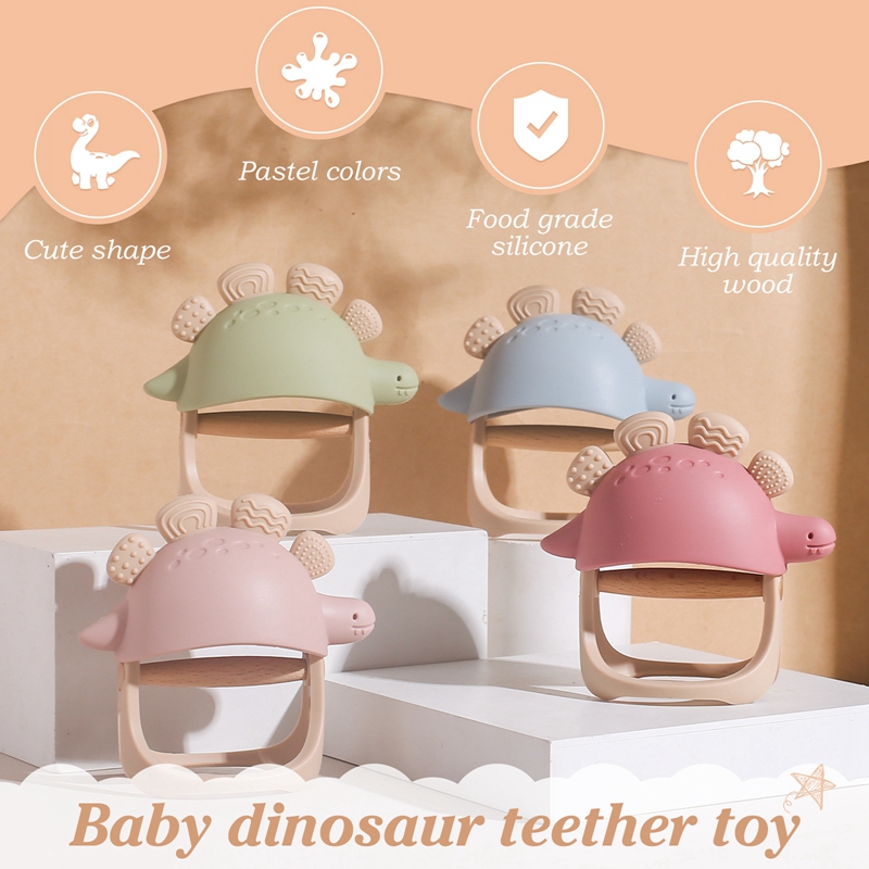 Baby Silicone Teether Dinosaur - Teething Mitten Baby recensie en prijs