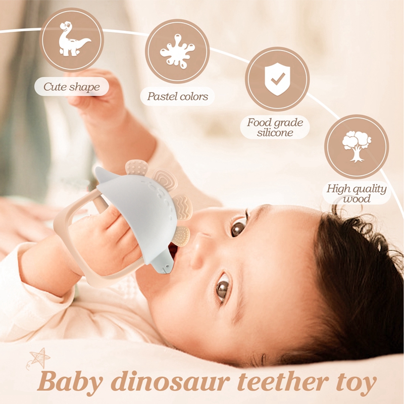 Baby Silicone Teether Dinosaur - Teething Mitten Baby recensie en prijs