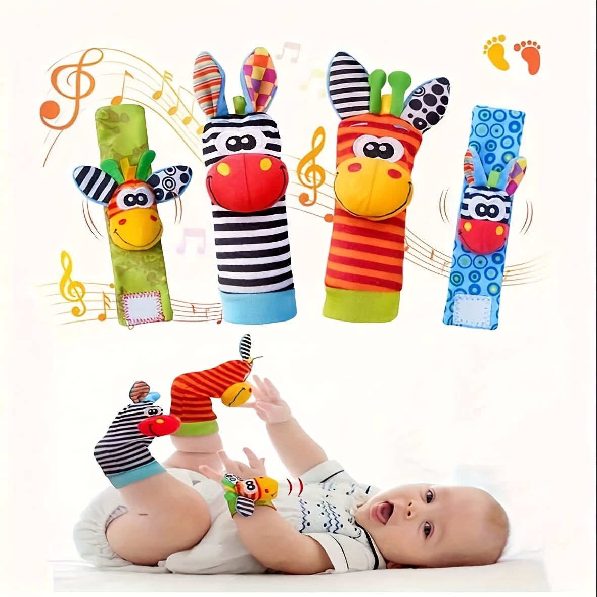 4pcs/Set Baby Infant Wrist Rat - Baby Rattle Toy Set recensie en prijs