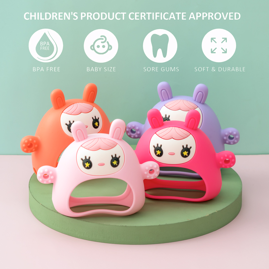 Color Kids Silicone Teether To - Teething Mitten Baby recensie en prijs