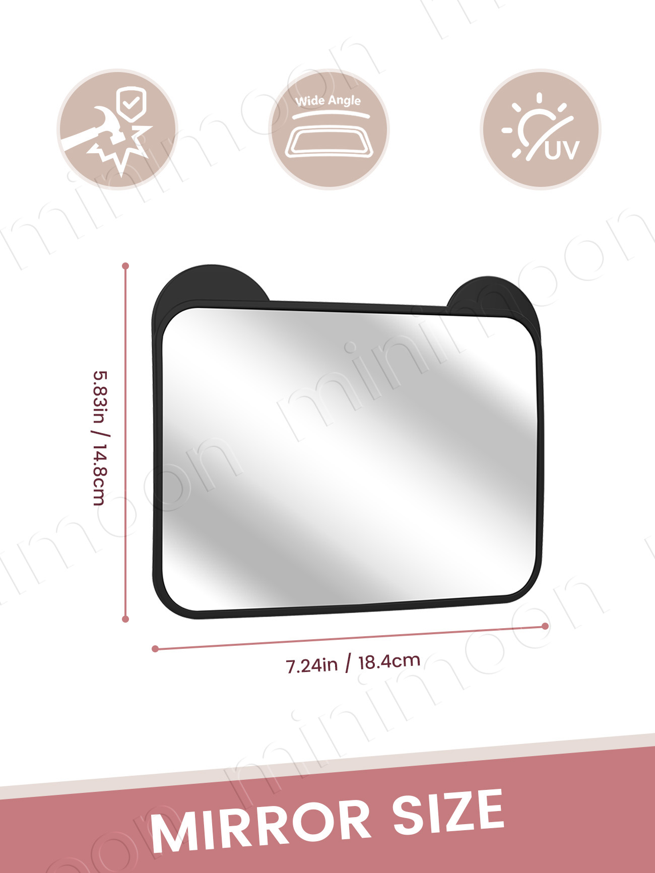 Cute Bear-Ear Car Seat Mirror, - Baby Monitor Sensor recensie en prijs