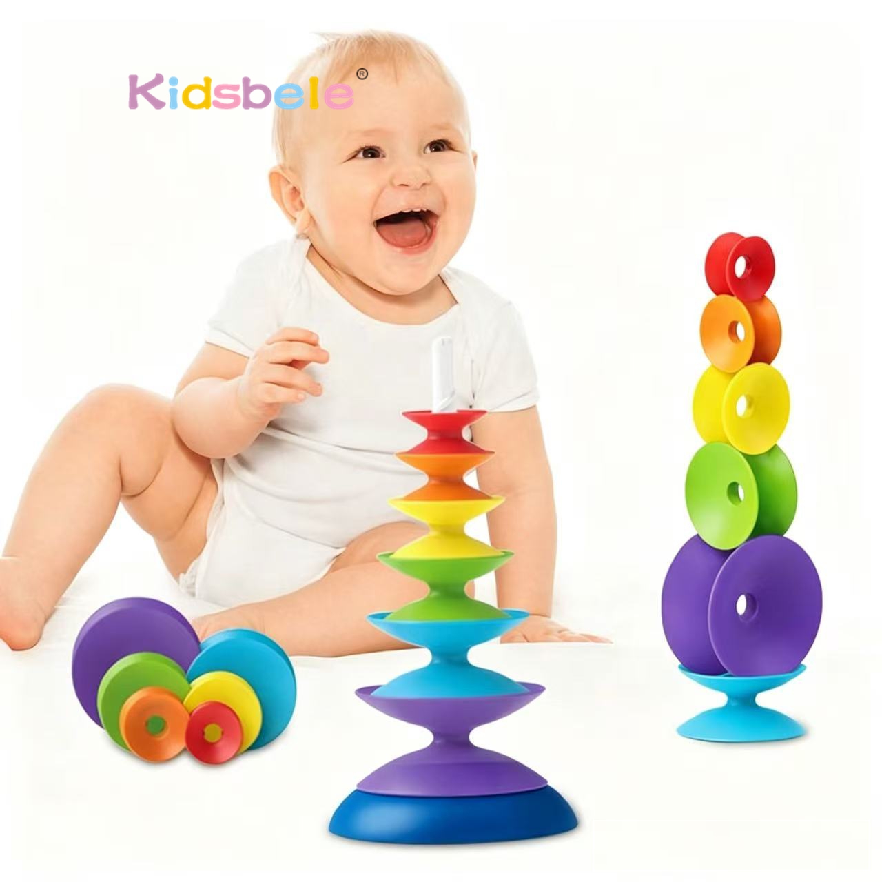 Rainbow Spinning Stacking Toy  - Toddler Learning Tower recensie en prijs