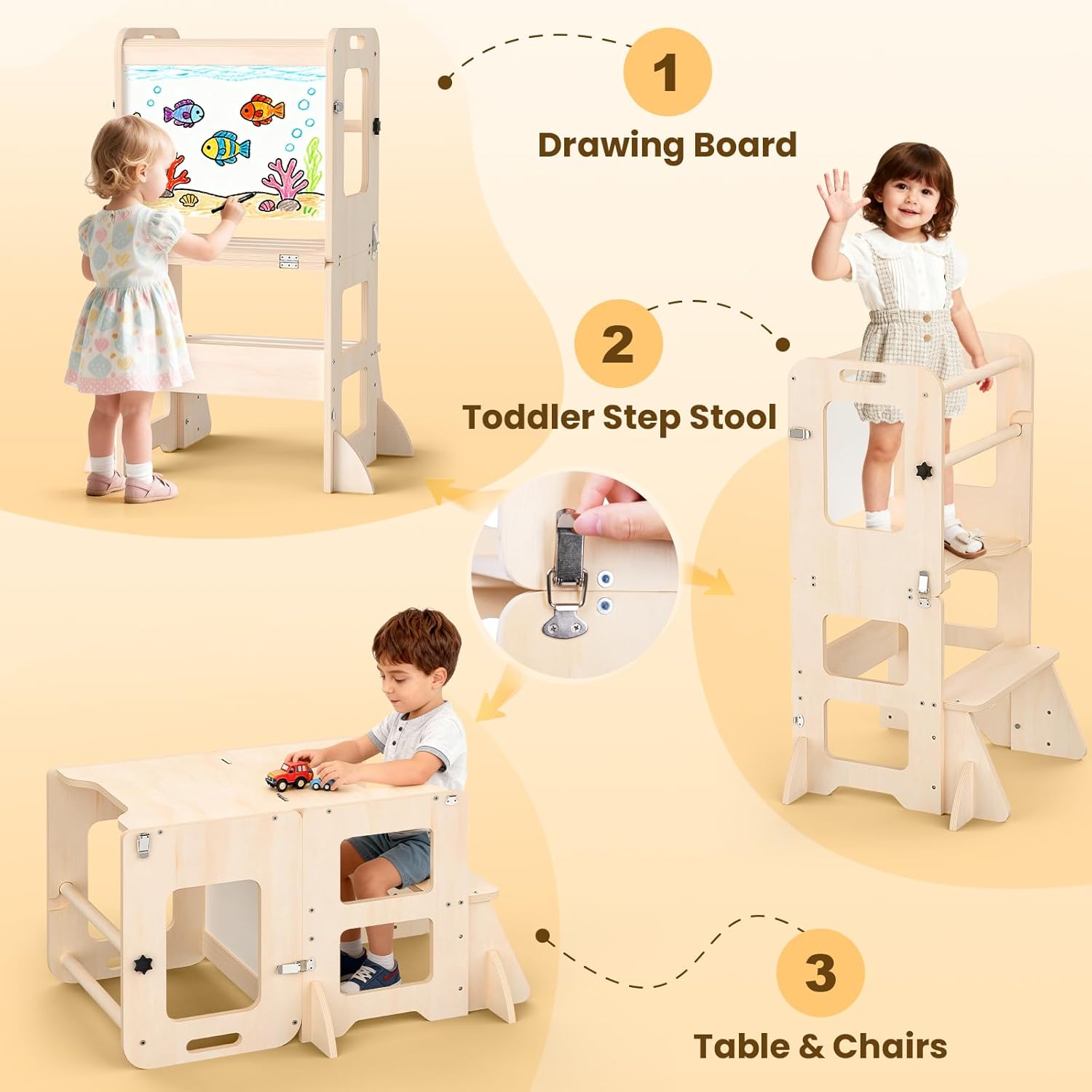 4-in-1 Toddler Kitchen Step St - Toddler Learning Tower recensie en prijs