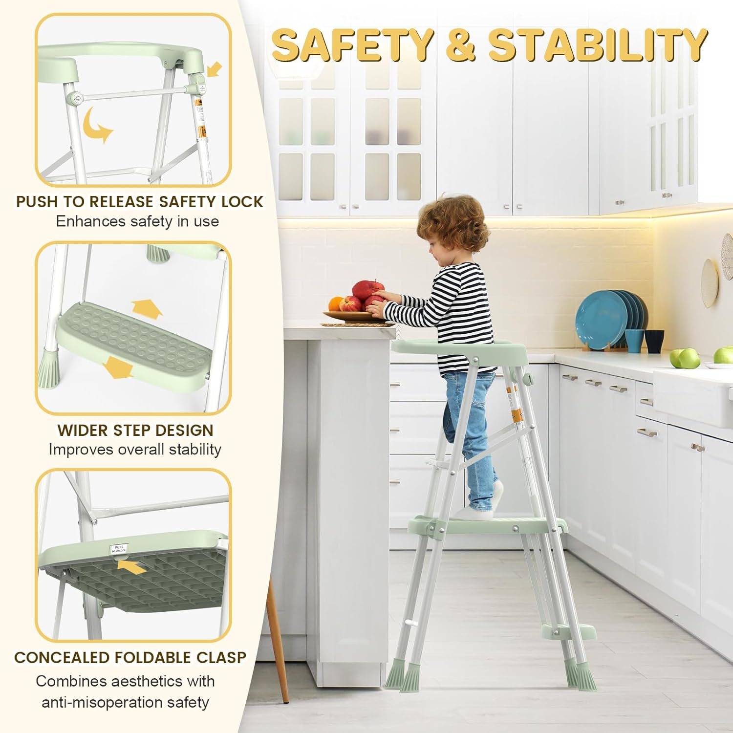 Kids Step Stool 2 Steps, Toddl - Toddler Learning Tower recensie en prijs