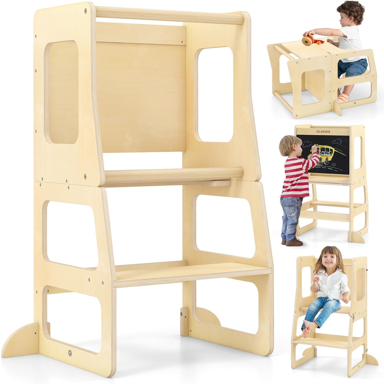 Toddler Tower, 4 in 1 Foldable - Toddler Learning Tower recensie en prijs