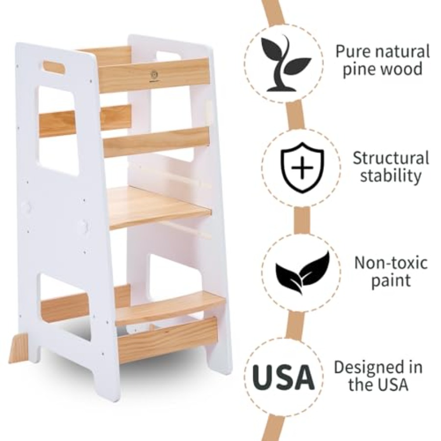 Kitchen Step Stool - Safe Mont - Toddler Learning Tower recensie en prijs